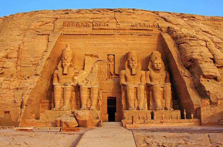 The temple of Abu Simbel in Egypt