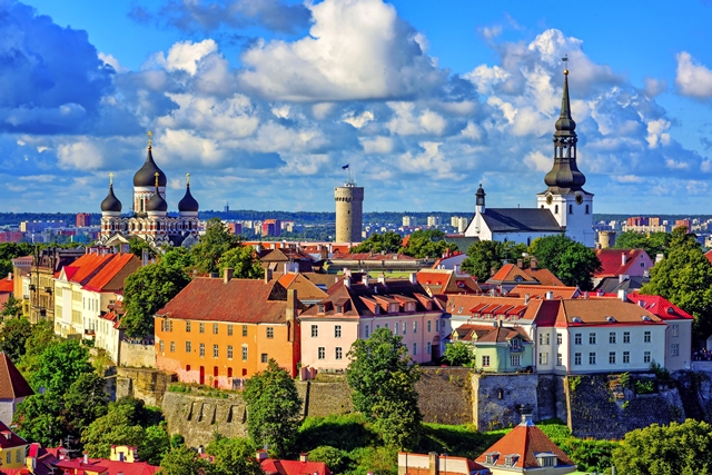 Medieval old town of Tallinn, Estonia