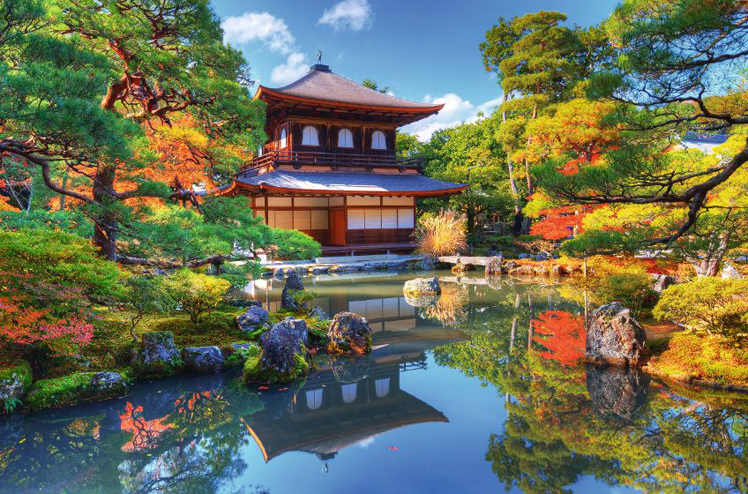 Ginkaku-ji, known as Temple of the Silver Pavilion, in Kyoto, Japan.