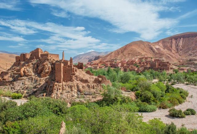 Berber kasbah in Dades gorge, Morocco