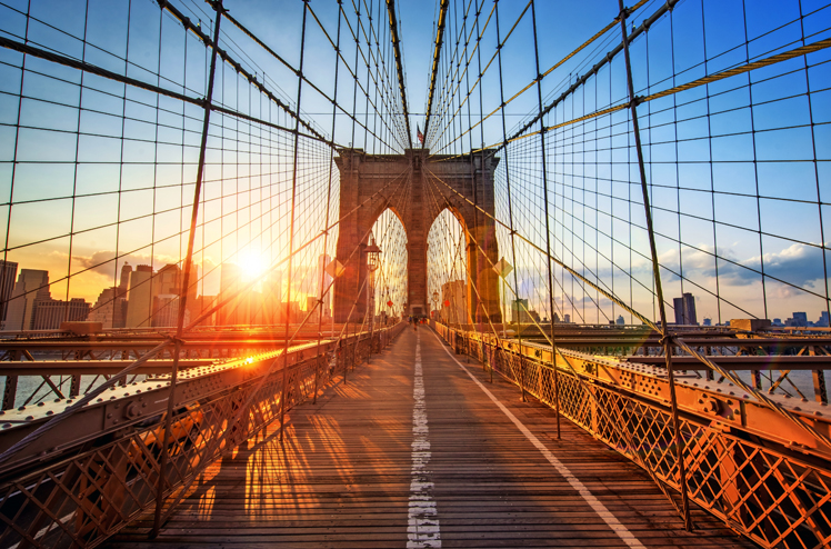 Brooklyn Bridge in New York City USA