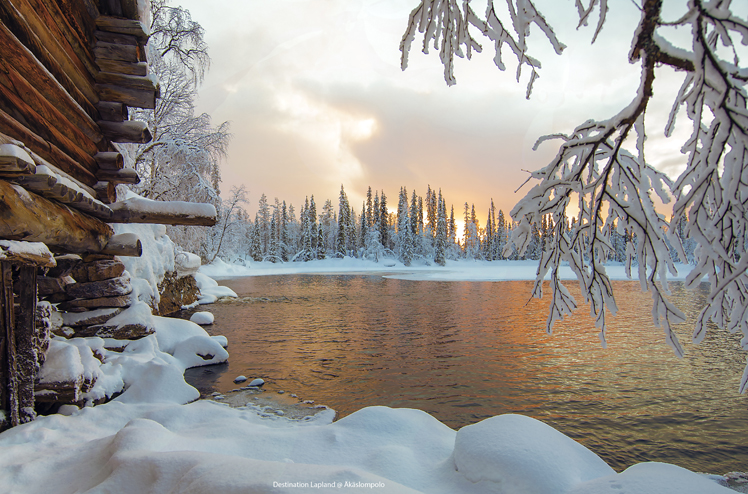 Nivunki_Village_Äkäsmylly Early Winter by the River