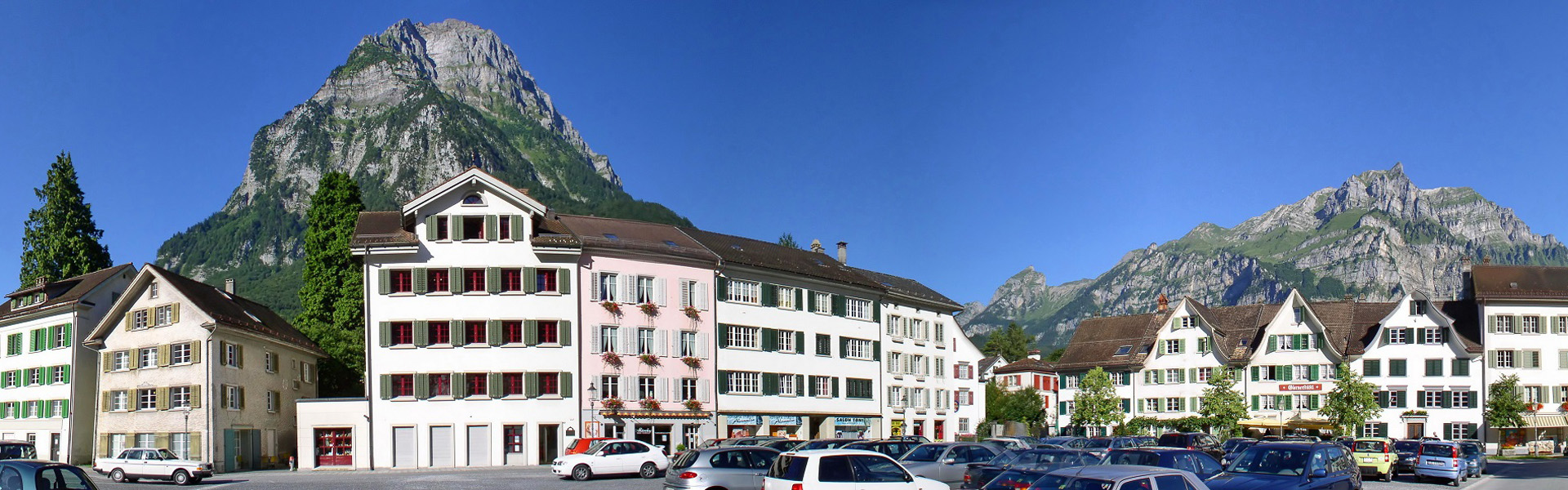 Glarus is the capital of the canton of Glarus in Switzerland, Gl