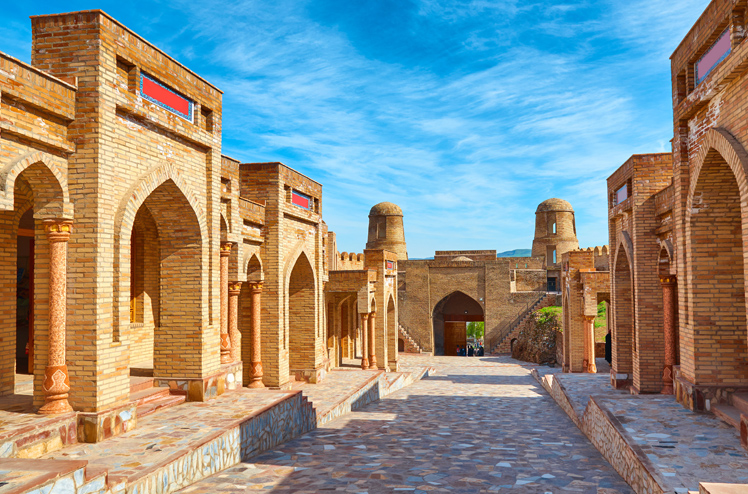 The territory of Hissar fortress. Tajikistan