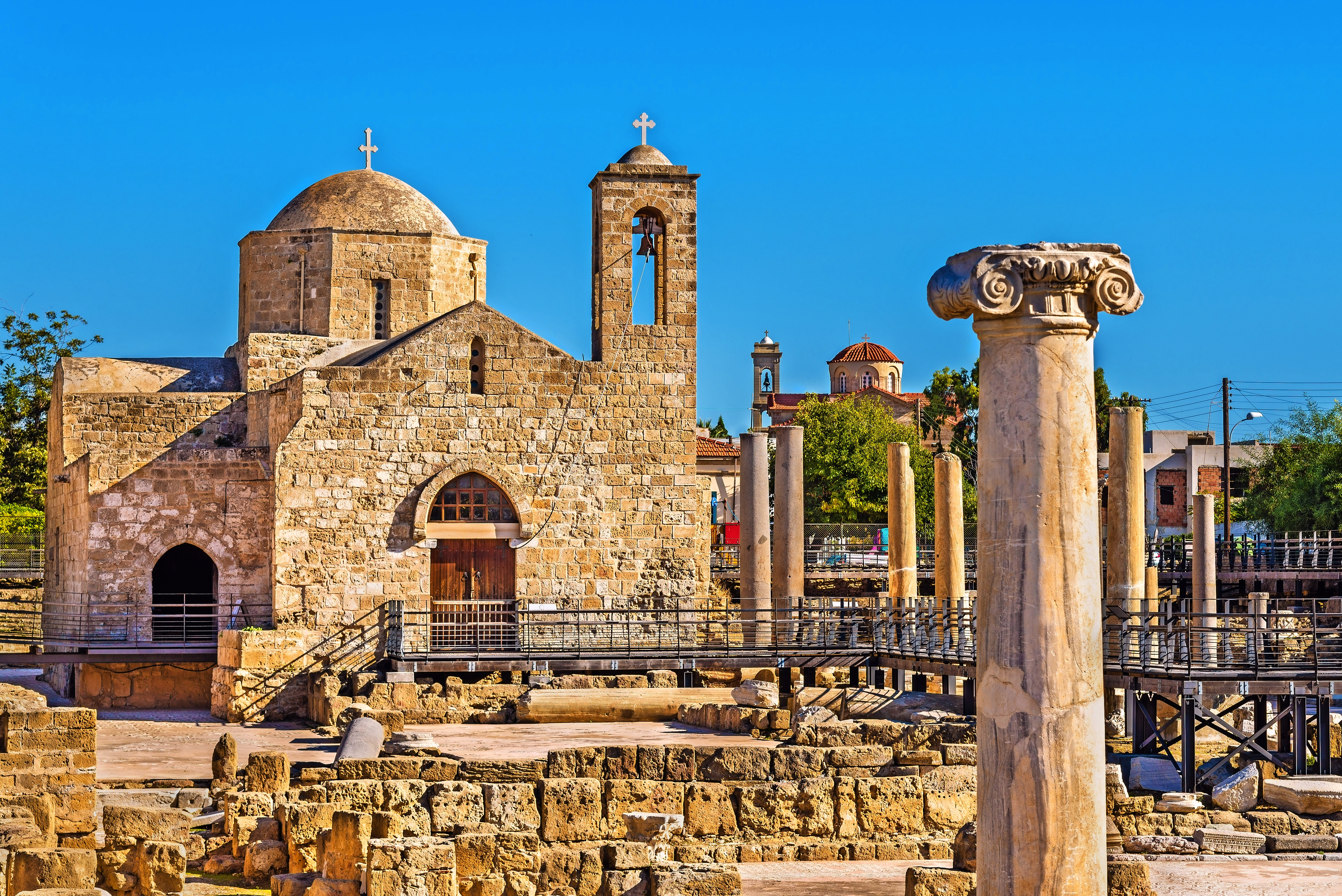 Panagia Chrysopolitissa Basilica in Paphos - Cyprus